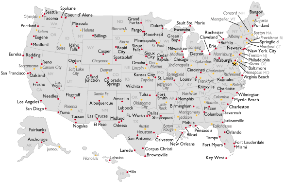 USA: Stdte