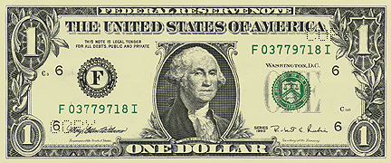 USA Banknoten:: Vorderseite $1