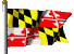 Flagge von Maryland, USA